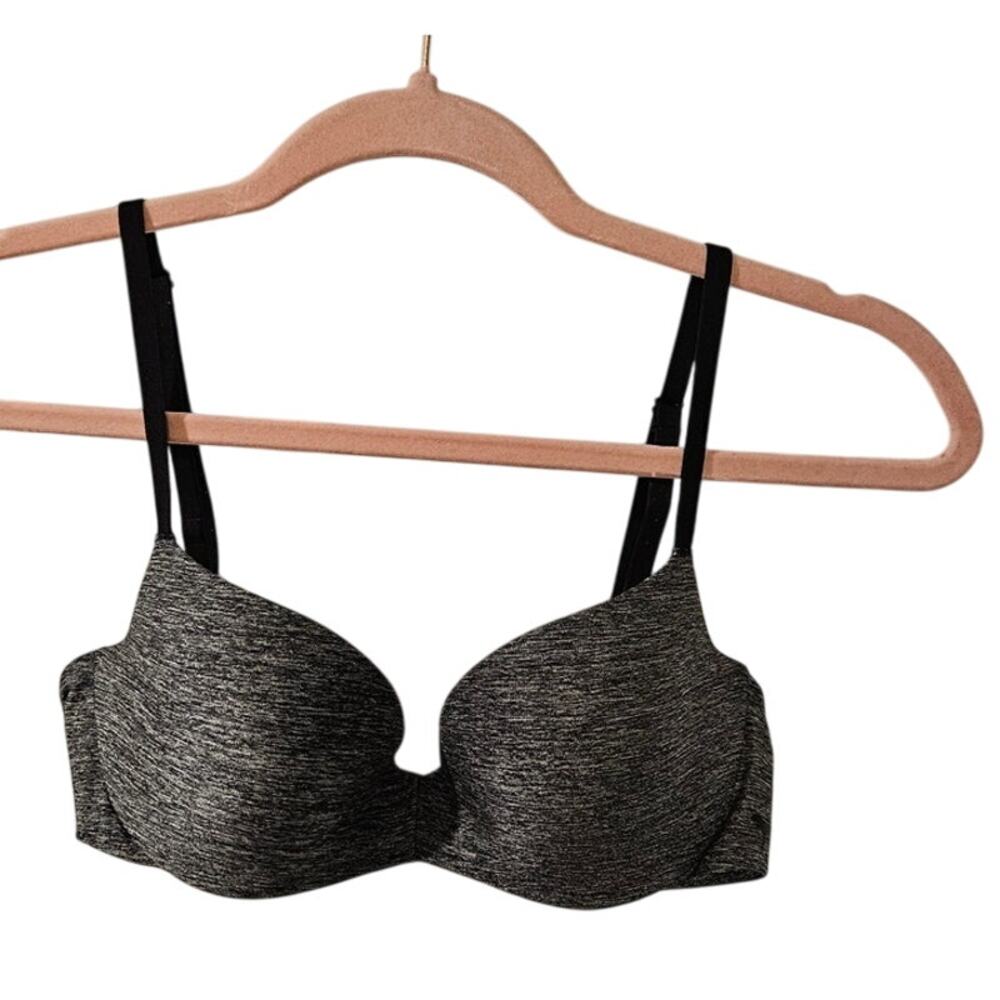 Victoria's Secret PINK 34B Heather Gray Light‎ Lift Underwire Bra